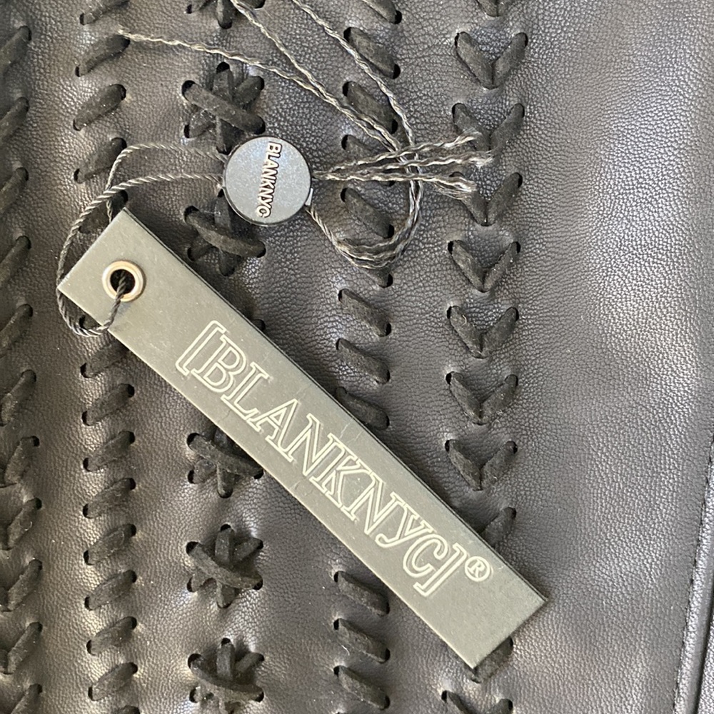 BLANK DENIM NYC whipstitch faux leather pant - Picture 9 of 11